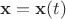 ${\bf x}={\bf x}(t)$