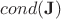 $cond(\bold J)$