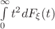 $\int\limits_0^\infty t^2 d F_\xi(t)$ $\int\limits_0^\infty t^2 d F_\xi(t)$