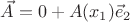 $\vec{A}=0+A(x_1)\vec{e}_2$
