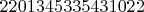 $2201345335431022$