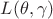 $L(\theta,\gamma)$