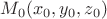$ M_0 (x_0, y_0, z_0) $