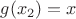 $g(x_2)=x$