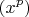 \[(x^p )\]