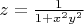 $z={1\over1+x^2y^2}$