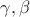 $\gamma,\beta$