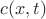 $c(x,t)$