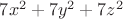 $7x^2+7y^2+7z^2$