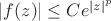 $|f(z)|\le Ce^{|z|^p}$