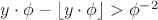 $y\cdot\phi-\lfloor y\cdot\phi\rfloor>{\phi}^{-2}$