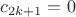 $c_{2k+1}=0$