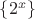 $\{2^{x}\}$