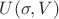 $U(\sigma, V)$