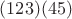 $(123)(45)$