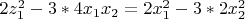 $2z_1^2-3*4x_1x_2=2x_1^2-3*2x_2^2$