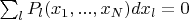$\sum_l P_l(x_1,...,x_N)dx_l=0$