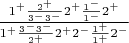 $\frac{1^+\frac{2^+}{3^-3^-}2^+ \frac{1^-}{1^-}2^+}{1^+\frac{3^-3^-}{2^+}2^+2^-\frac{1^+}{1^+}2^-}$