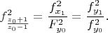 $f_{\frac{z_0+1}{z_0-1}}^2=\dfrac{f_{x_1}^2}{F_{y_0}^2}=\dfrac{f_{y_1}^2}{f_{y_0}^2}.$