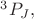 $^3P_J,$