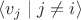 $\langle v_j\mid j\ne i\rangle$