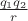 $\frac{q_1q_2}{r}$