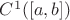 $C^1([a,b])$