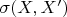$\sigma(X,X')$