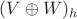$(V \oplus W)_h$ $(V \oplus W)_h$
