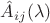 $\hat{A}_{ij}(\lambda)$