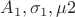 $A_1, \sigma_1, \mu2$ $A_1, \sigma_1, \mu2$