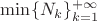 $\min\{N_{k}\}_{k=1}^{+\infty}$
