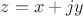 $z=x+j y$