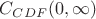 $C_{CDF}(0,\infty)$