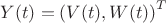 $Y(t) = \left(V(t), W(t)\right)^T$