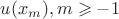 $u(x_{m}),m\geqslant -1$ $u(x_{m}),m\geqslant -1$
