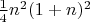 $\frac{1}{4} n^2 (1+n)^2$