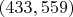 $(433, 559)$