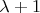 \lambda+1