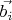 $\vec {b_i}$