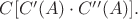 $ C[C'(A)\cdot C''(A)].$