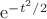 $\mathrm{e}^{-t^2/2}$