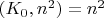 $(K_0, n^2) = n^2$