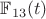 $\mathbb{F}_{13}(t)$