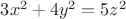 $3x^2+4y^2=5z^2$