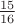 $\frac{15}{16}$