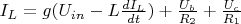 $I_L = g(U_{in}-L\frac{dI_L}{dt}) + \frac{U_b}{R_2} + \frac{U_c}{R_1}$