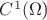 $C^1($\Omega$)$
