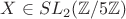 $X \in SL_2(\mathbb{Z} /5 \mathbb{Z})$