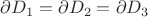$\partial D_1=\partial D_2=\partial D_3$